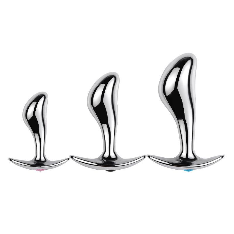 Metal Outerwear Anchor Crescent Anal Plug Thumb - Male & Female Domination Sex Toys
