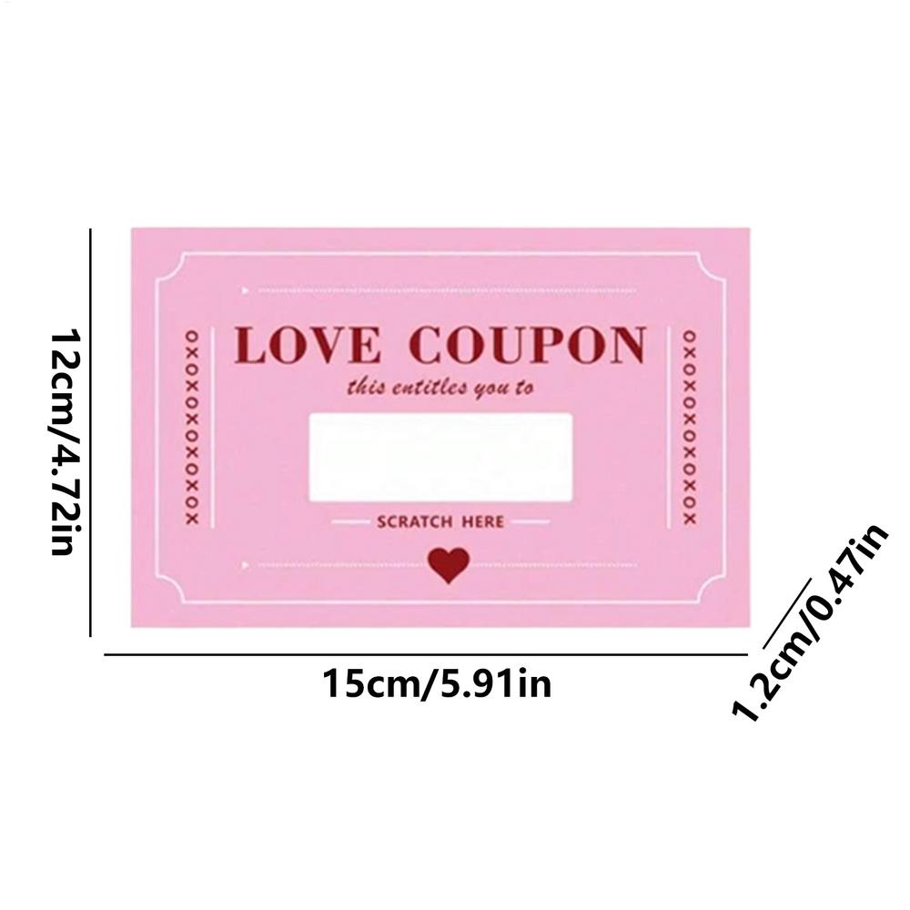 

Love Coupons 20 Cards Romantic Gifts Date Scratch Cards for Valentine s Day Anniversary Husband Wife Couples Fun Activity
