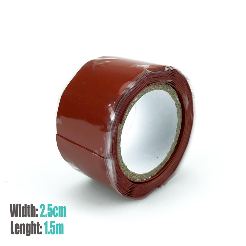 1.5/3m Water Pipe Silicone Belt Waterproof Pipe Stop Leaks Seal Repair Tape Self-adhesive Self Fusing Tape Insulation Tape