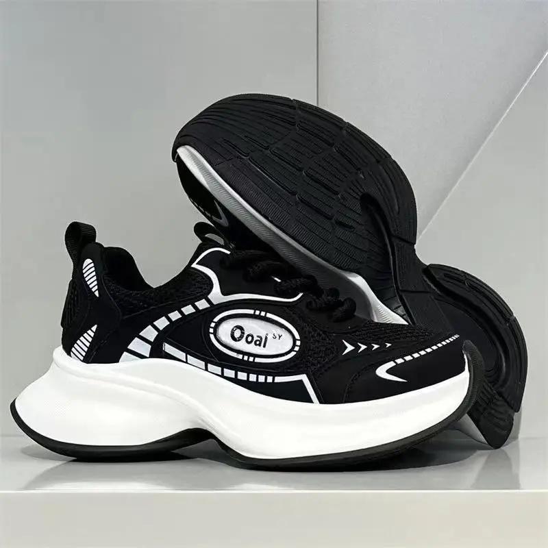Trendy Mesh Sportschoenen Heren Dikke Zool Papa Schoenen Retro Mode Casual Veelzijdig Coole Stijl Herenschoenen Ademend