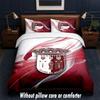 Braga FC Design Bed Bedding Set 1 Duvet Cover + 2 Pillowcases Soft Breathable Household Bed Linens