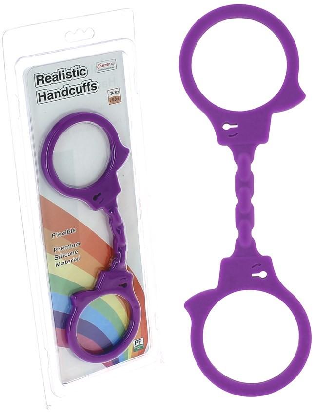 Buy Purple Silicone Handcuffs at affordable prices — free shipping