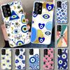 Lucky Blue Evil Eye Phone Case Cover for Samsung Galaxy A12 A22 A32 A52 A72 A02S A51 A50S A31 A20S A10S Note 20 Ultra 10 Plus Ga