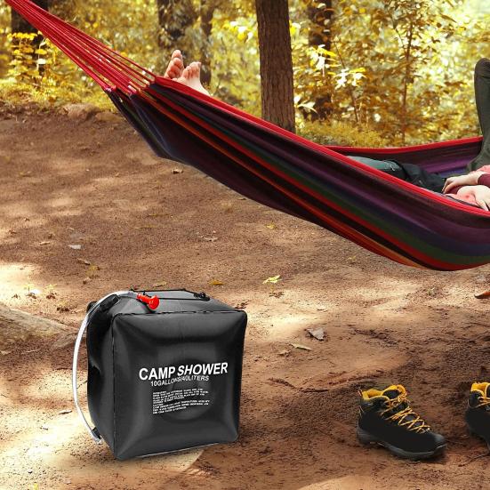 1 Set 40L Outdoor Shower Bag Safe Large Capacity Tear-resistant High Load Bearing Wear-resistant Water Storage Eco-friendly Portable Solar Camping