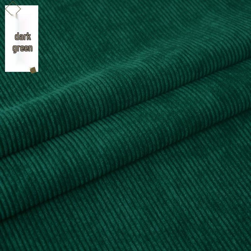 Solid-Color Ribbed Corduroy Jacket and Shirt-Smock in Silk Fabric
