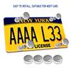 Anti Theft License Plate Screws- Stainless Steel Bolts Fasteners Kits For Car Tag Frame Holder, Tamper Resistant Mounting Hardware,1/4"(M6) Security