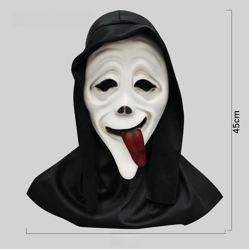 Mask Scream White Skull Ghost Face Masquerade Halloween Party Mock Gift Prop