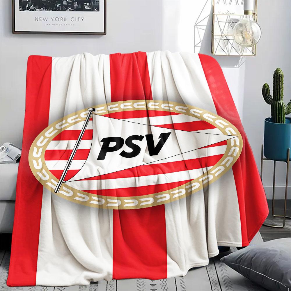 1PC PSV Eindhoven Patterned Flannel Blanket Suitable For All Seasons for Home Decor Warmth and Comfort Gifts Holiday Present