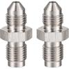 3AN Male to 3/8-24 Male Inverted Flare Stainless Steel Brake Adapter Fitting Connector 2PCS