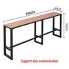 Garden High-Legged Table and Chair Set - Anti-Corrosion Plastic Wood, Waterproof, UV-Resistant, Perfect for Balcony or Outdoor Bar.