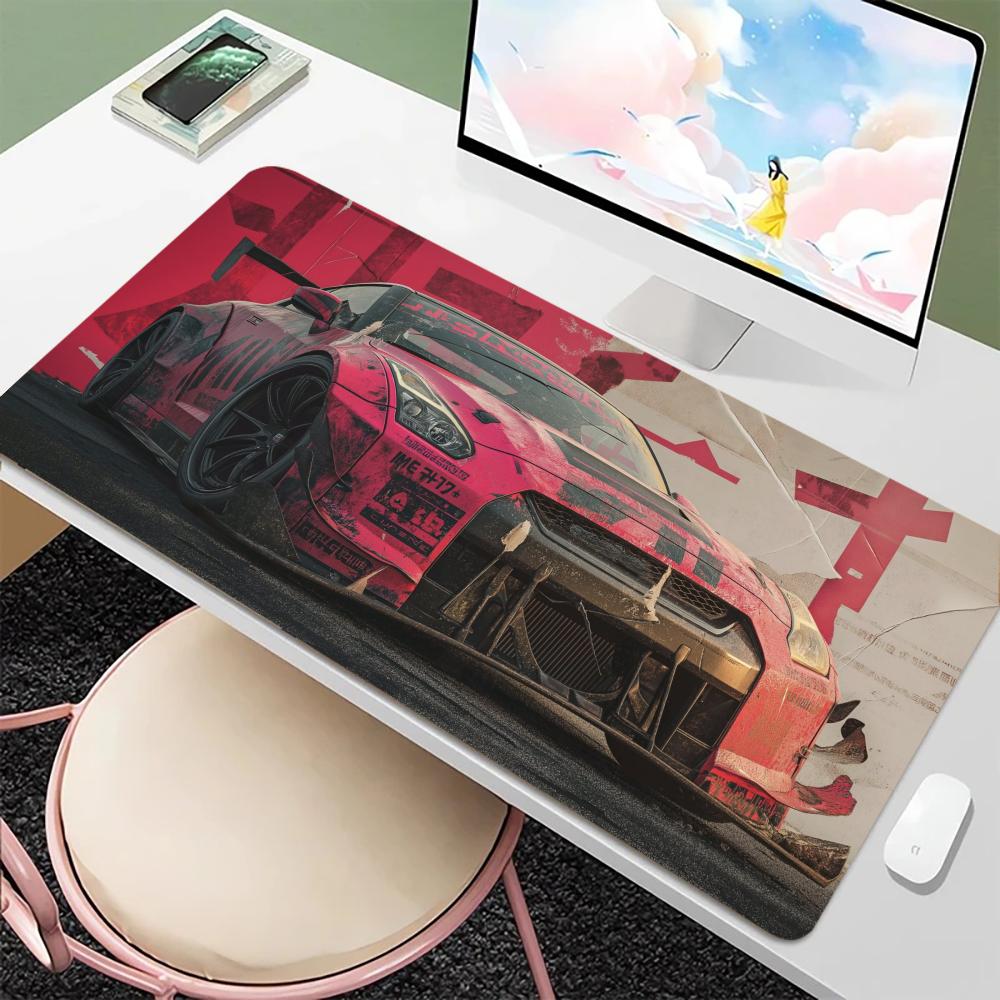 Retro Sports Car Mouse Pad Large Gaming Accessory XXL Game Rubber Deskmat HD Non-Slip Computer Keyboard Mat Laptop Long Mousepad