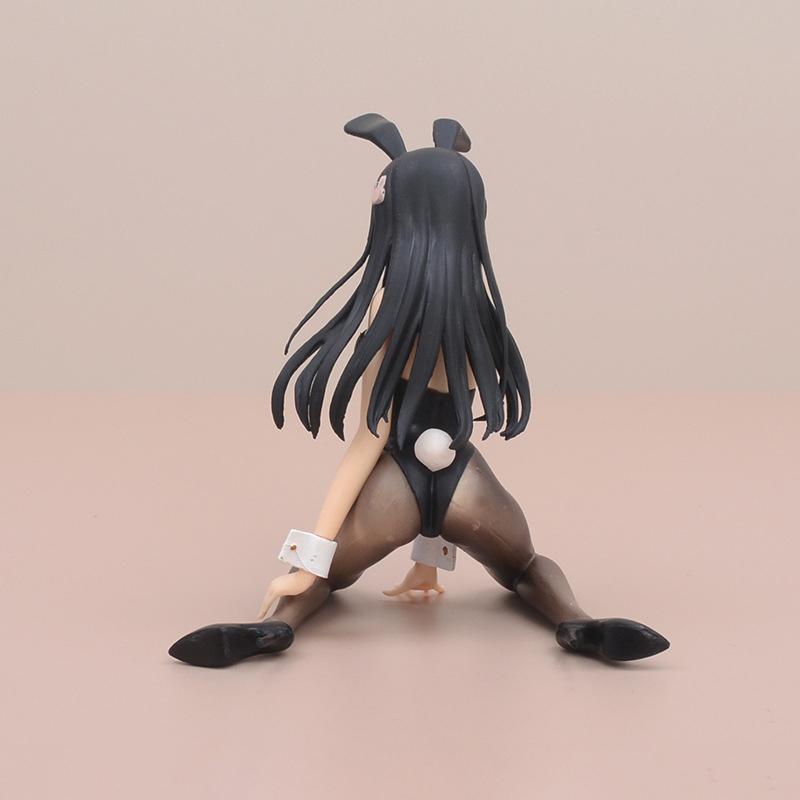 11cm Sakurajima Mai Black Silk  Bunny Ver. PVC Action Figure Anime Figure Model Toys Collection Doll Gift