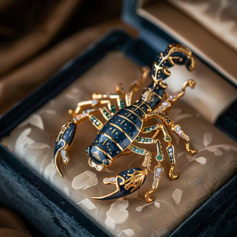 Bo Xin Yun Retro Scorpion Brooch - British Style Men s Lapel Pin