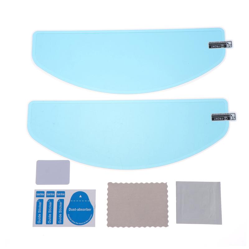 2Pcs Motorcycle Helmet Visor Anti Fog Film Waterproof High Definition Patch for Rainy Day Motorbike Riding