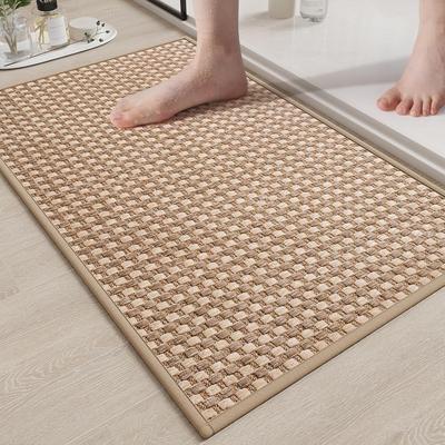 Toilet Floor Mat Bathroom Non-Slip Absorbent Toilet Door Stepping Mat Bathroom Bathroom Bathroom Special Carpet