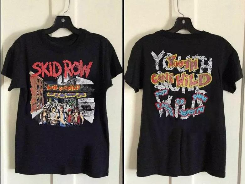 VTG 1989 Skid Row Youth Gone Wild T-shirt size S-5XL S