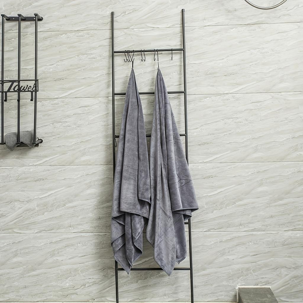 2pcs Oversized Luxury Bath Towel Set - Ultra-Soft, Thickened, Absorbent, Fast-Drying, Fade-Resistant, Versatile Towels for Bath,