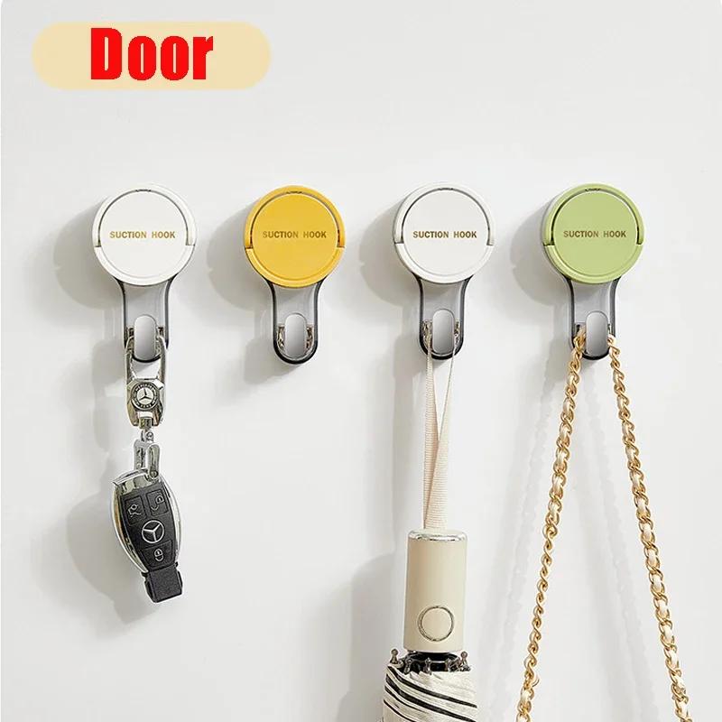 Powerful Suction Cup Hook Reusable Stronge Vacuum Bathroom Suction Cup Hooks Waterproof Towel Rack Clothes Hanger Hook Accessor