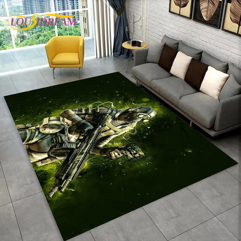 Apex Legends Spiel Gamer Cartoon Bereichsteppich, Teppich für Wohnzimmer Schlafzimmer Sofa Fußmatte Dekoration, Kinder Spiel Rutschfeste Bodenmatte