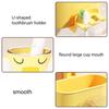 Kids Toothbrush Holders with Cups Wall Mounted & Saves Space Toothbrush Organizes Upgrades for Family Bathrooms
