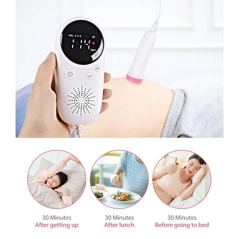 Prenatal Fetal Household Heart Monitor Display Fetus Voice Meter Woman Pregnant