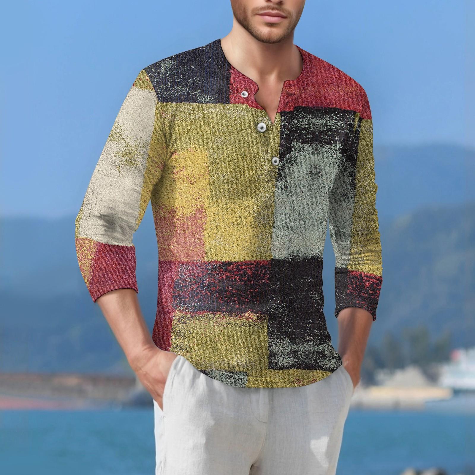 

Мужская футболка уличная повседневная мода с длинными рукавами XL жёлтый