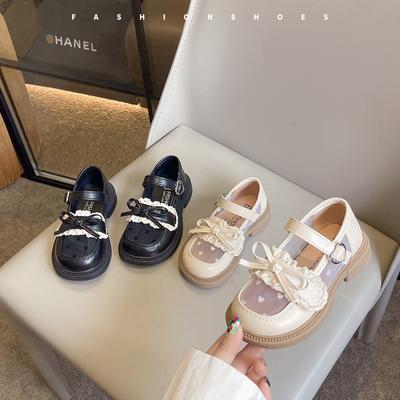 Fashion Girls' Princess Shoes Spring New  Girl Leather Shoe Soft Sole Girl Single Shoe Versatile Kids Loafers Breath Girl Shoes
