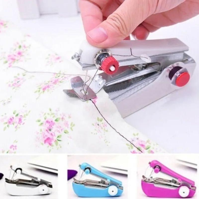 Portable Mini Manual Sewing Machine Handheld Sewing MachineHome Handheld Sewing Machine Travel Clothes DIY Stitchin Sew Tool