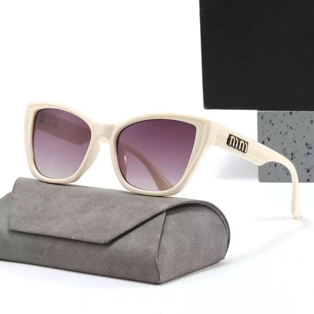 Women's Fashionable and Retro Cat-eye Sunglasses UV400 Ultraviolet-proof Outdoor Large Frame Shades Glasses Eye Protection