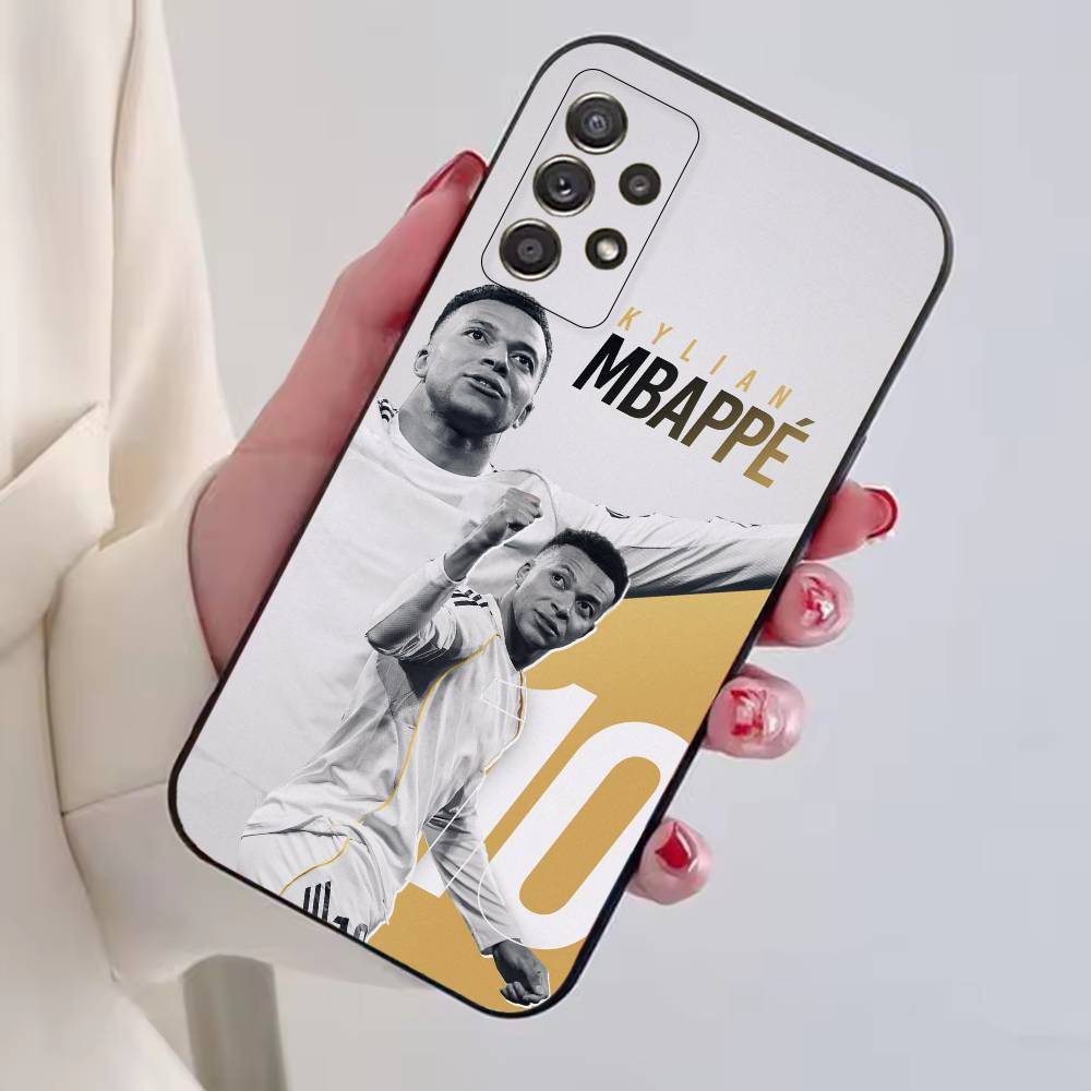 Football S-Star M-MbappeS-S Phone Case For Samsung S25,S24,S21,S22,S23,S30,Ultra,S20,Plus,Fe,Soft Silicone Black Cover