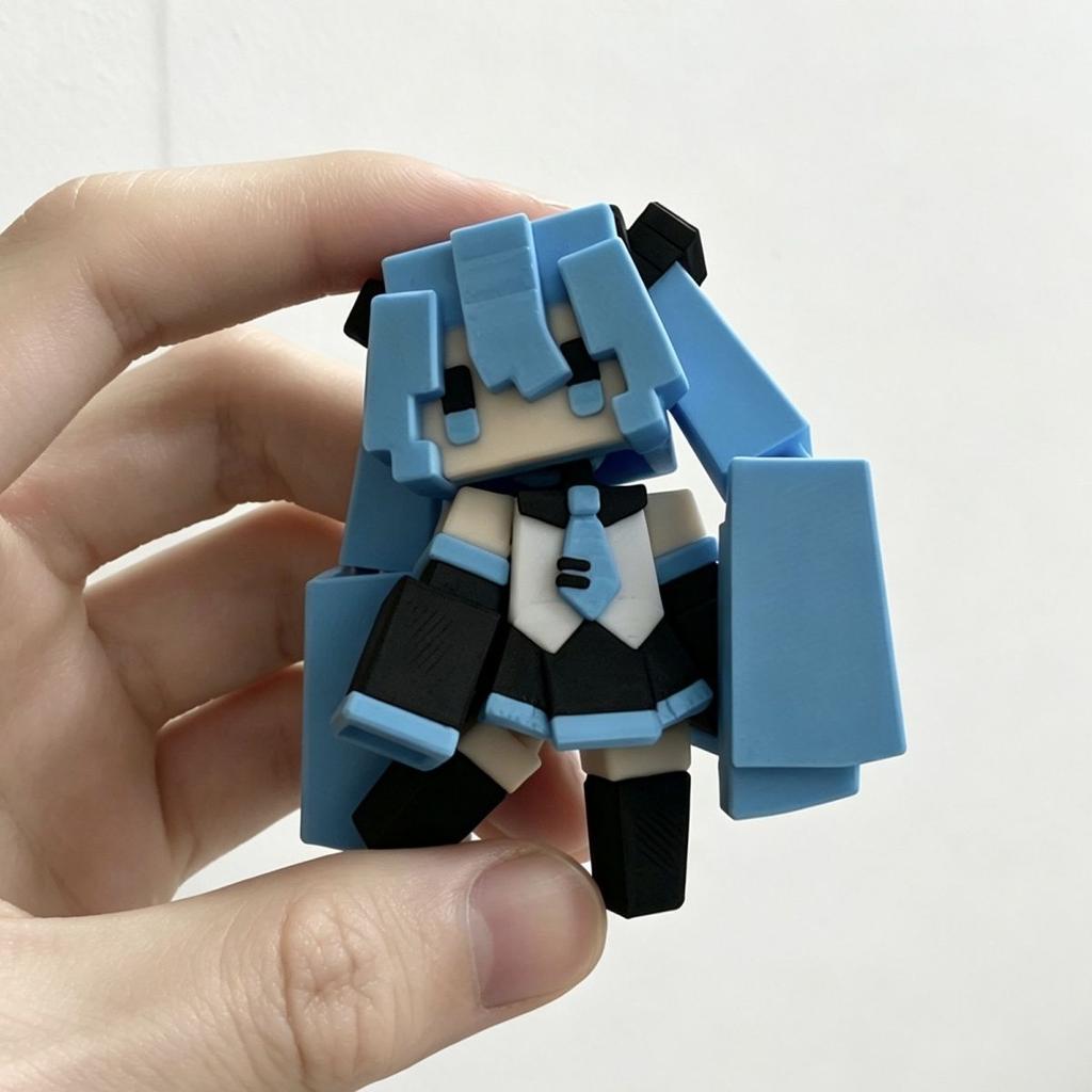 2027 Anime Hatsune Miku Block Pendant Bag Charm Keychain For Backpack Decor Fans Gift