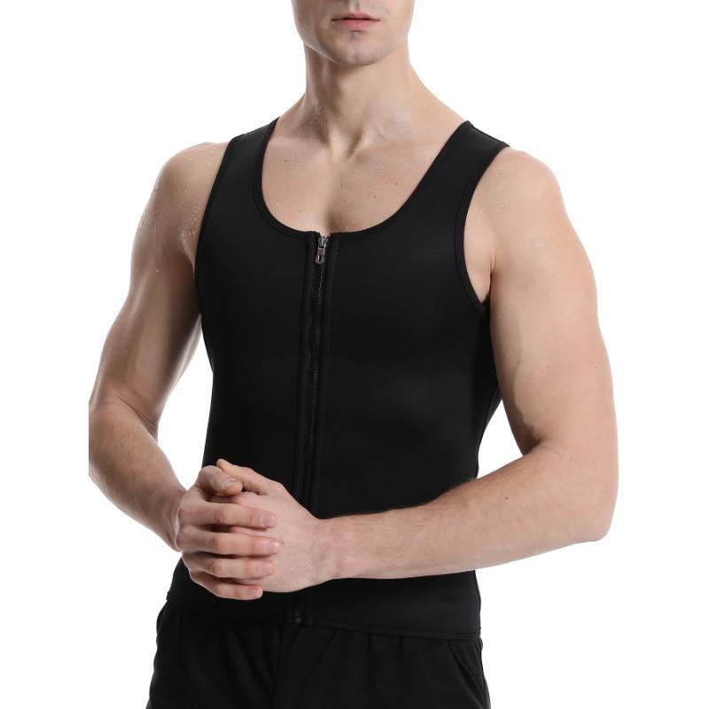 Men Sports Quick Dry Sweat Absorbent Slimming Body Shaper Sauna Vest