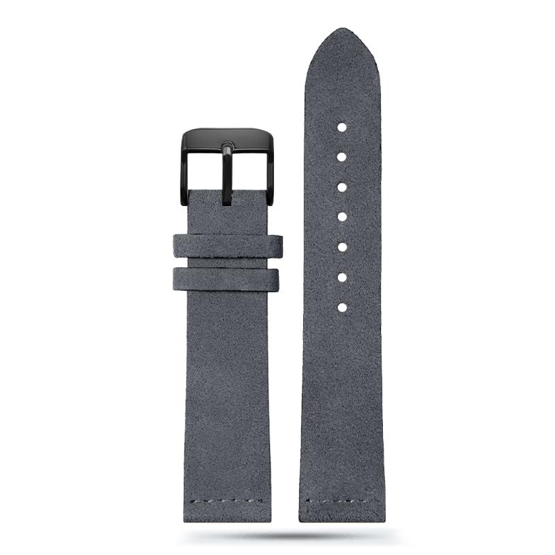Genuine Leather Suede Watch Strap Retro Watchband 16mm 18mm 20mm 22mm Gray Black Brown Army Green Watch Accessories