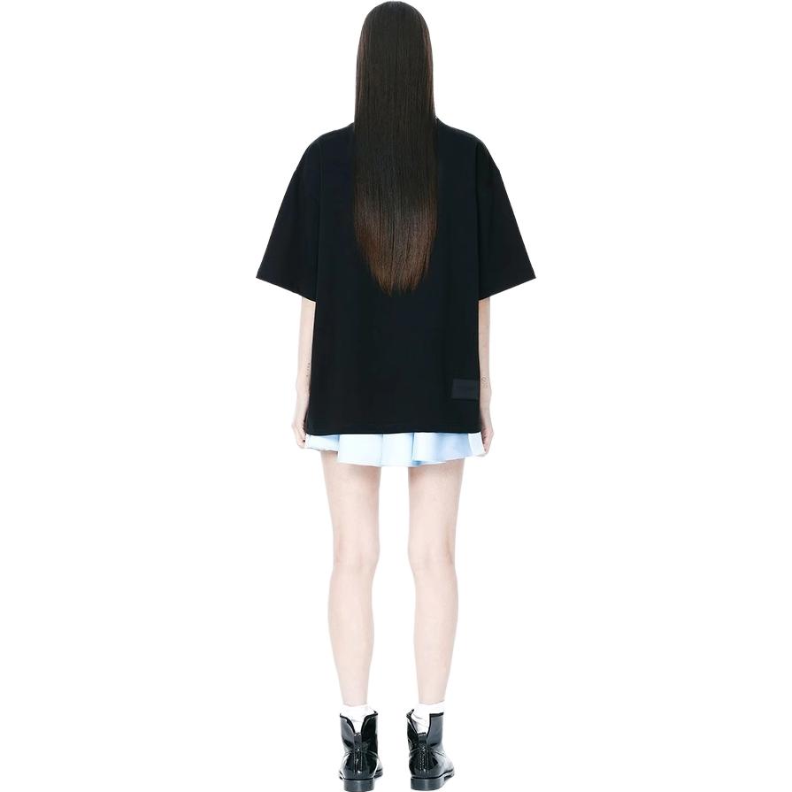 We11done FW22 Letter Logo Print Round Neck Short Sleeve T-Shirt Unisex T-Shirts Black WD-TT3-22-851-U-BK
