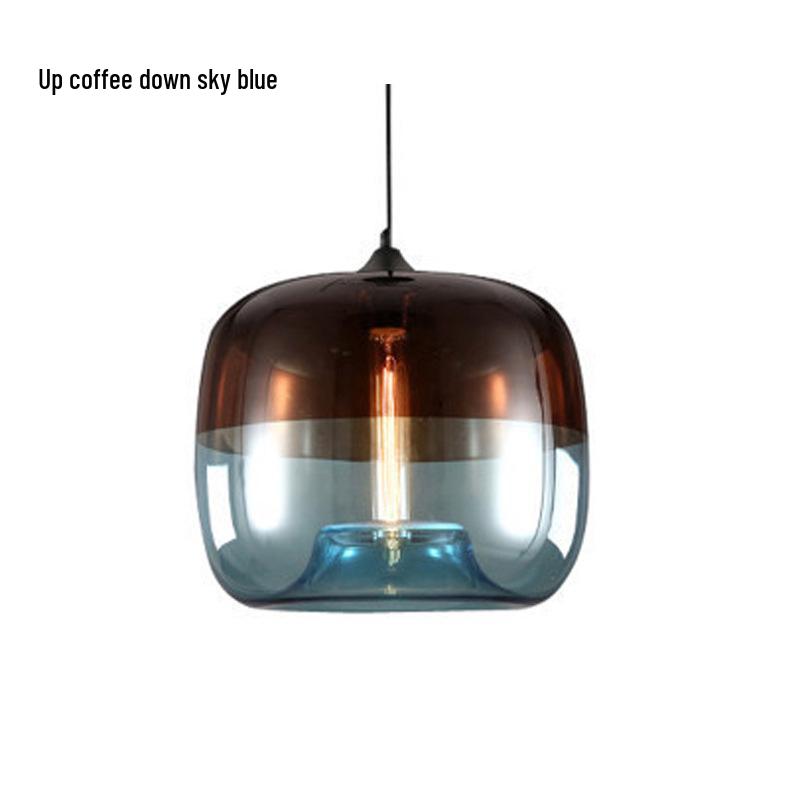 Nordic Retro Glass Pendant Light for Dining, Living Room, Bar, Cafe