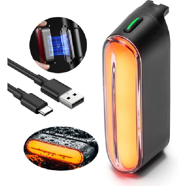 ROCKBROS Bicycle Taillights Smarrt Magnetic Intelligent Brake Rear Lights Riding