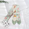 New Summer 130*7 Ins Small Hairband Lovely Print Long Silk Scarf Wrist Ribbon Skinny Scarf For Women