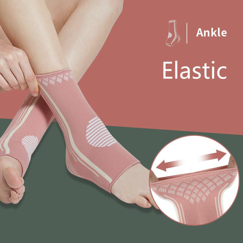 1/2Pcs Ankle Brace Compression Sleeve Support For Achilles Tendonitis Plantar Fasciitis Joint Pain Relief