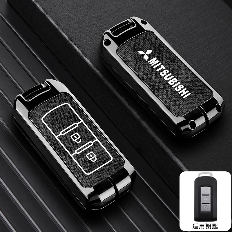 zjvc8 2025 2/3 Button Zinc Alloy Car Key Case Cover Shell For Mitsubishi Pajero Outlander XL Montero Lancer Triton l200 Galant Evo ASX