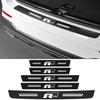 2026 Hot for Volkswagen VW Car Door Sill Sticker Carbon Fiber Protector Anti-Scratch Pad Rline R Line Badge Trunk Edge Scuff Pla