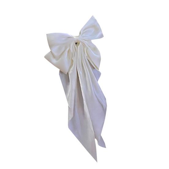 Rutschfest Eng Elegant Exquisit Federklemme Chinesischer Stil Große Schleife Band Dekoration Feder Haarspange Haaraccessoires