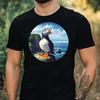 T-Shirt Men Parrot Diver Motif Cotton Size XS To 5XL