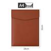 A4 Waterproof Leather Document Bag - Large Capacity Business Briefcase