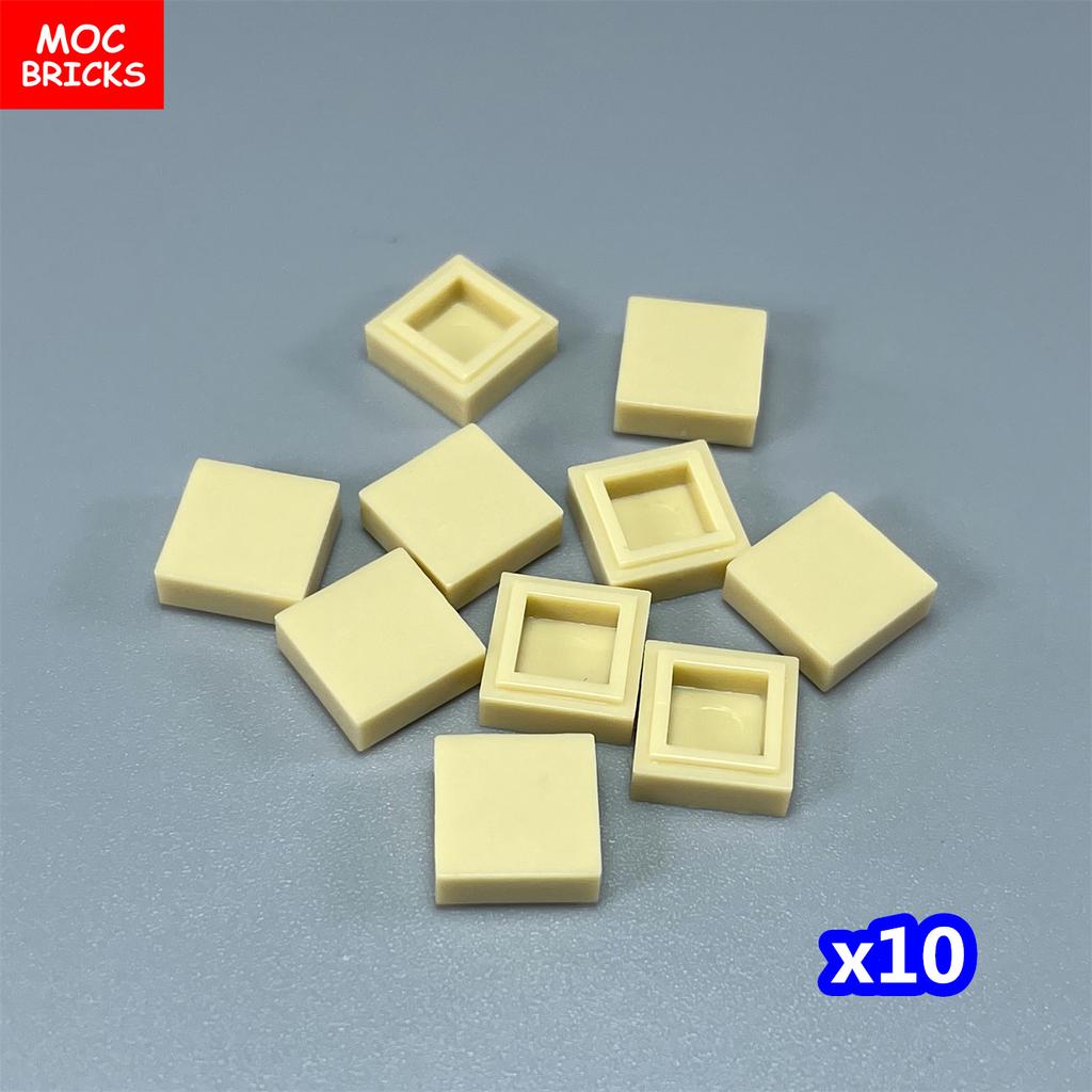 100pcs/lot MOC Bricks Tile 1x1 3070 DIY Room Frame House City Educational Building Blocks Assemble Particles Toy Kids Gift