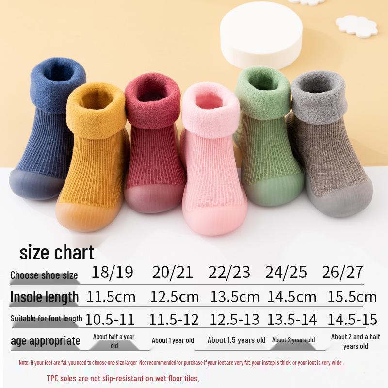 Non-Slip Soft Sole Toddler Socks Shoes - Unisex Baby Indoor Footwear for All Seasons