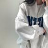Koreanische Chic Y2k Lose Zip Up Pullover Frauen Herbst Dicken Stil Casual Brief Drucken Kleidung Neue Harajuku High Street Solide tops