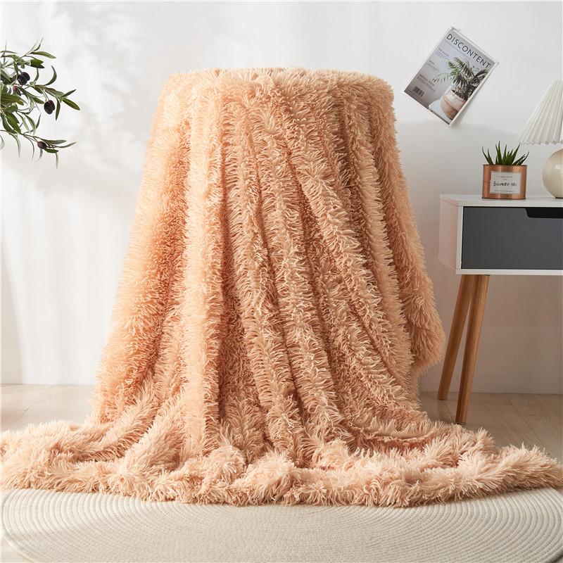 Decorative Extra Soft Fuzzy Faux Throw Blanket Reversible Long Hair Shaggy,Fluffy Cozy Plush Comfy Microfiber Fleece Blankets for Couch Sofa Bedroom