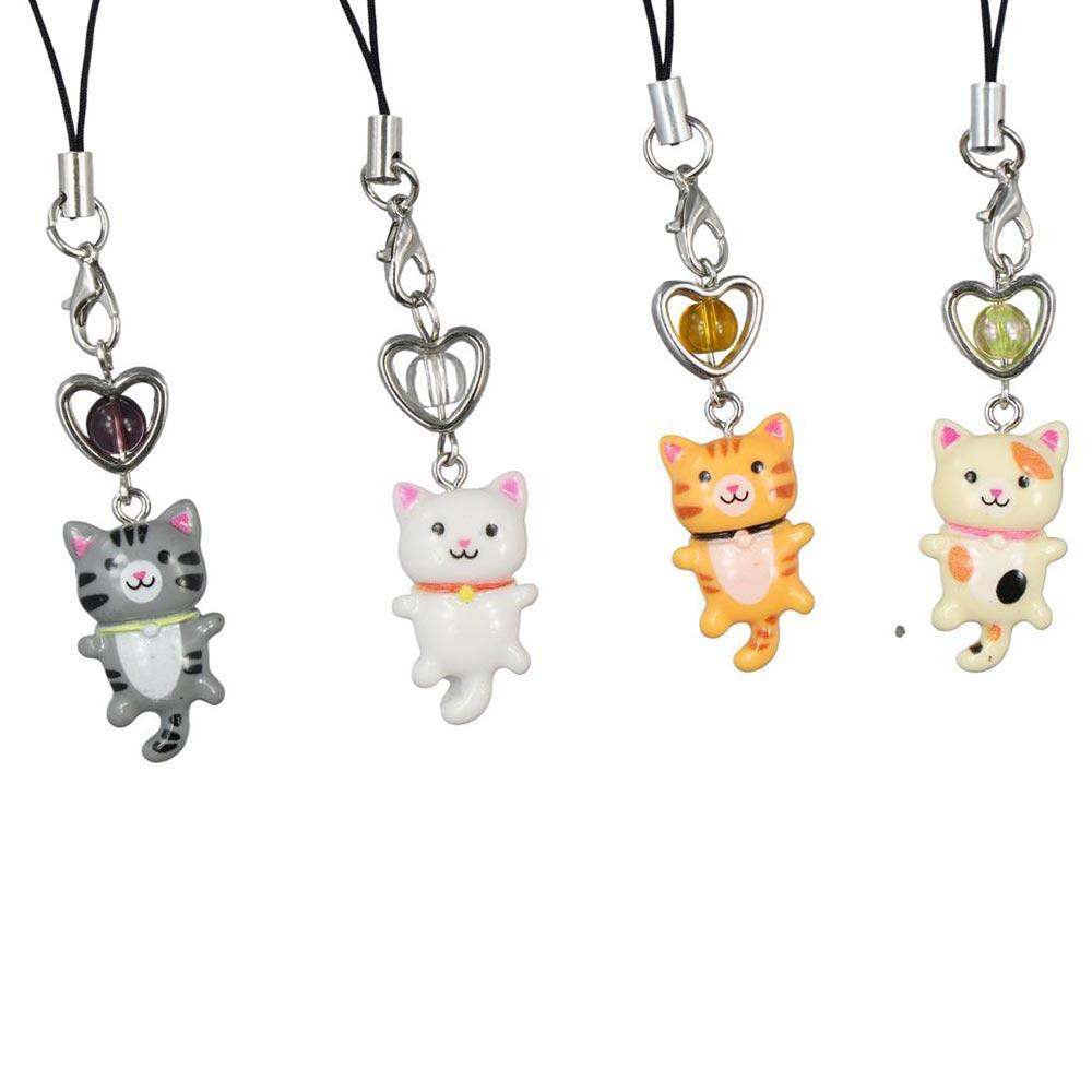 Cellphone Chain Cat Phone Strap Cat Pendant Phone Lanyard Y2K Phone Charm Backpack Ornament