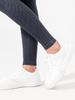 Women's High-Waist Frosted Ribbed Yoga Leggings - Black