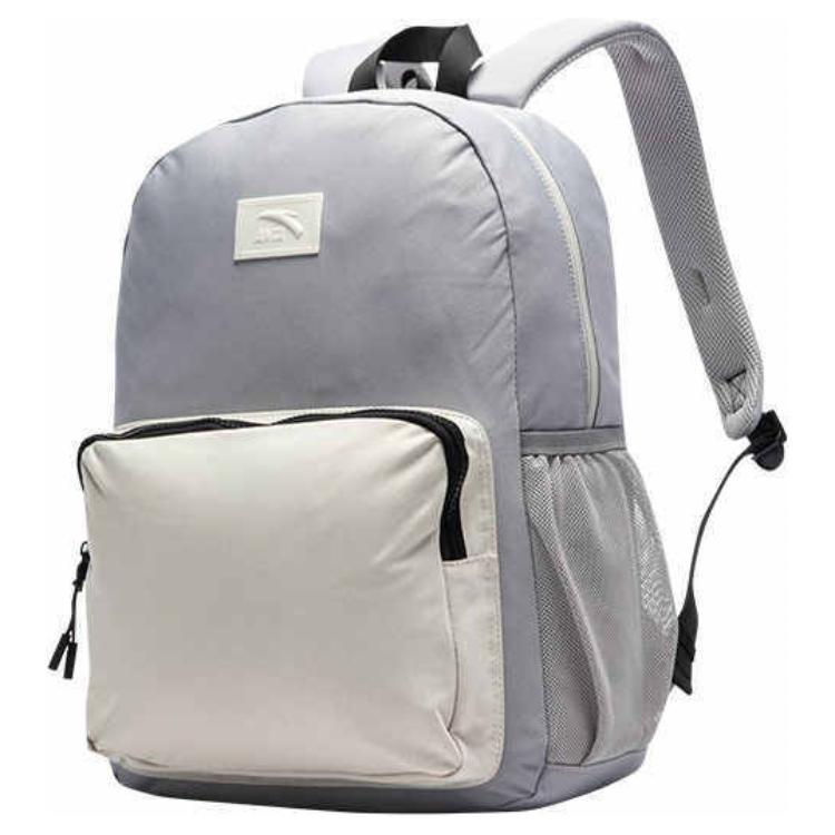 New Anta Life Collection Fabric Backpack Regular Unisex Light Pure Gray 192518151-2